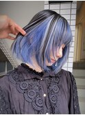 デザインカラーケアブリーチダブルカラーブルーカラー
