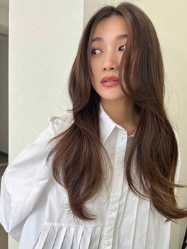 ソヨン むつ店(SOYON) 大人美人なフェイスレイヤー×暗髪ロング