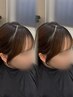 【hana限定】似合わせ小顔前髪カット＋全体巻きorストレート仕上げ