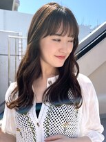 トリコ ショップアンドヘアサロン(tricot shop hair salon)&nbsp;透けるbrown  ワイドバング　lowlayer