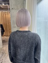 ラニヘアサロン(lani hair salon)&nbsp;ホワイトカラー/ボブルフ/ブリーチ/ホワイトグレージュ