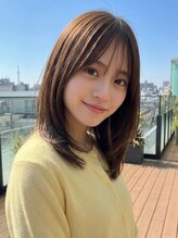 ランド EMANON横浜(RaND) 韓国風ミディアムレイヤーカット/小顔髪質改善/美髪矯正/横浜