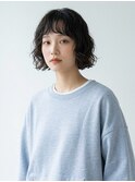 黒髪オン眉パーマ大人ボブパーマ曙橋若松河田四ツ谷20代30代40代