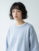 キビト(kibito) 黒髪オン眉パーマ大人ボブパーマ曙橋若松河田四ツ谷20代30代40代