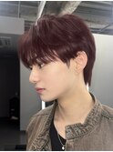 【AYUKI】ワインレッドシースルーマッシュ