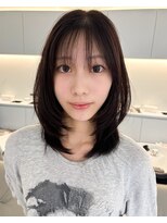 ノラ ウメダ(NORA UMEDA) ハッシュカットレイヤーカットミディアムレイヤー小顔ヘア