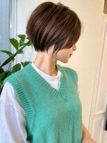 ロンドブルーム 天神大名店(Lond Bloom)&nbsp;大人ショートボブ/ショート/ハイライト/オリーブベージュ