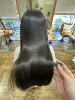 ラミール 学園店(lamiell)&nbsp;ロング/髪質改善/酸熱トリートメント/ツヤ髪/アッシュブラック