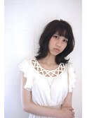 ネオウルフカット！黒髪くびれミディアムレイヤーカット