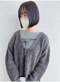 パープルカラーに似合うミニボブ*