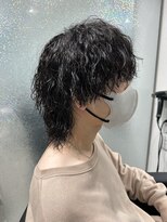 アオ(AO)&nbsp;メンズウルフ×スパイラルパーマ