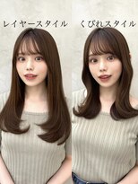 ミラリー トウキョウ(Mirareee Tokyo) 20代30代40代◎前髪パーマ韓国風巻きくすみベージュお団子ヘア