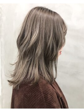 サルファ ヘアデザイン 名古屋 丸の内(S.ALPHA HAIR DESIGN) ハイライトラベンダーベージュカラー