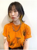 天神大名顔周りレイヤーカットミディアムボブタッセルボブ今泉