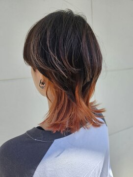 ヘアーサロンイーグル(Hair Salon Eagle) インナーカラー　(オレンジ)