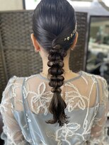 オウルヘアー(Owl hair) タイトアレンジ/タマネギアレンジ/金箔