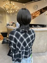 ソワンドブレスセルン 心斎橋(soin de brace cerne)&nbsp;暗髪くびれウルフ/ミディアムウルフ/レイヤーカット/心斎橋/難波