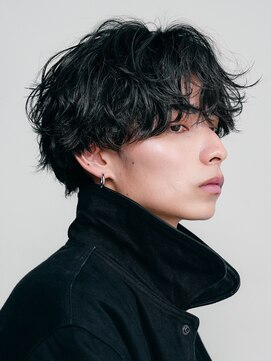 フィフス(fifth) 原宿メンズニュアンスフェザーパーマルーズパーマセンターパート