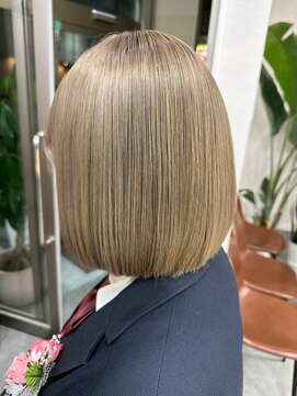 ジルブラン 土浦(JIL BLAN) ハイライトバレイヤージュダブルカラーケアブリーチ20代30代