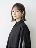 イヤリングカラーインナーカラーミルクティーブロンド10代20代