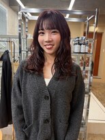 ナウ(now) ロングパーマ/暖色カラー