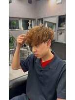 リッチブランドアンドコー 守口店(Rich Brand&Co)&nbsp;スペインカール ハイライトカラー　メンズカット　メンズパーマ
