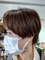 ヘアメイクボッカ(hair make Bokka)&nbsp;マッシュショート×ブラウンカラー