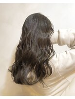 オースト ヘアー ステラ 新宿店(Aust hair Stella)&nbsp;ラフウェーブロング×カーキグレージュ【椿】