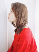 ヘアメイク ナル(hair make nalu) かきあげバングの内巻きレイヤースタイル