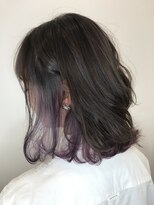 アヴァンス 深井店(AVANCE.)&nbsp;インナーパープル×大人可愛い×ダークグレー