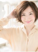 *mod's姪浜*…ひし形シルエットのくせ毛風前下がり大人ボブc