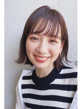 プランタン(hair garden PRINTEMPS byflammeum) 切りっぱなし外ハネボブ