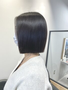 フィゼル 南堀江店(fizelle) パツっとワンレンボブ