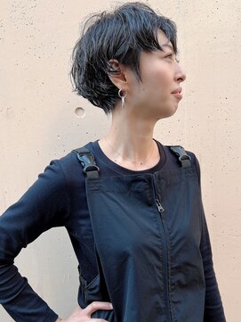 ラウンジ モリオ イケブクロ(Lounge MORIO Ikebukuro) 【morio池袋】パーマ残りマッシュショート♪