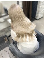 オズ 梅田店(OZ)&nbsp;＃ホワイトミルクティー＃エクステ/80枚＃ヨシンモリ＃艶髪