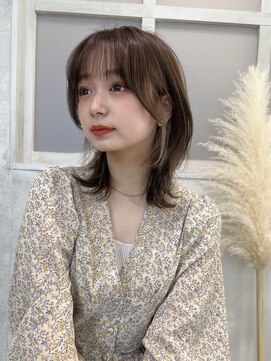 ヘア ルミナス バイ フォルテ(HAIR LUMINAS by FORTE) ミディアム×ウルフ×インナーカラー×髪質改善