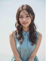 エル 横浜(eL)&nbsp;◎前髪パーマ レイヤーロング 黒髪 グレーベージュ 小顔