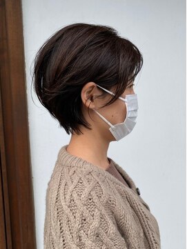 エルア 辻堂(LR.) 大人ハイライト/シークレットハイライト/抜け感ベージュショート