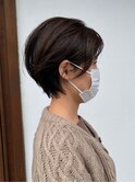 大人ハイライト/シークレットハイライト/抜け感ベージュショート