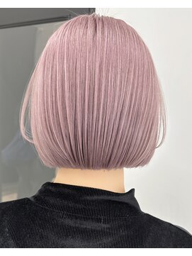 リノート バイ エゴル 太田川(Linoet by ENGOL) 保存必須【ハイトーンボブ】ピンク