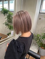 ロナバイソル(lona by SoL) ピンクアッシュ×ボブ