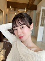 ヘア ルミナス バイ フォルテ(HAIR LUMINAS by FORTE)&nbsp;こなれミディ/前髪/黒髪/ボブルフ/ネビージュ/小顔/ワンレン