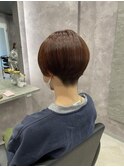 暖色ショートマッシュ