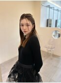 メルティカラー似合わせカットセミロングフェミニンロング