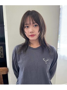 コラン 中目黒(collan) 透明感カラーミディアム顔まわりレイヤーウルフ