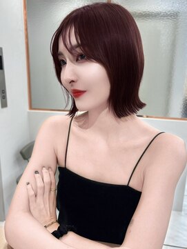 ロンドガーネット 池袋(Lond garnet) イメチェン外ハネボブ美髪ワイドバングレイヤーショート/池袋