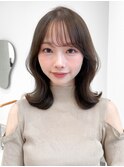 【TOMI】くびれヘア/ミディアムヘア/前髪カット