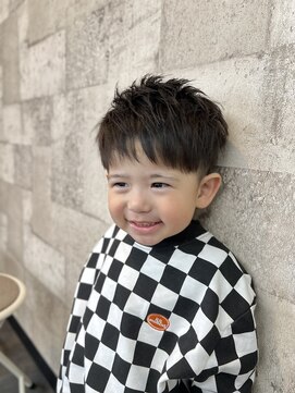 エスフォーメン  愛国西店(es for men) キッズカット　ショートマッシュ