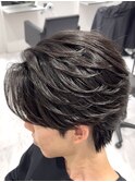 名古屋メンズ　毛流れニュアンスパーマ　フェザーパーマ
