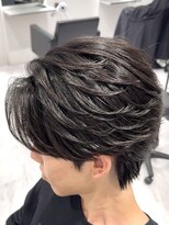 曲がる縮毛矯正専門 バイ レイズルーツ 名駅(曲がる縮毛矯正専門 by RAYS ROOTS)&nbsp;名古屋メンズ　毛流れニュアンスパーマ　フェザーパーマ